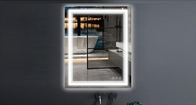 LED salle de bains Smart Mirror éclairé Carré intelligente miroir de douche sans brouillard