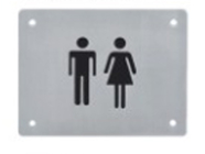 Signe de reconnaissance tactile pour aveugles Signes de toilettes pour hôtel