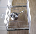 L'acier inoxydable retirent les accessoires modernes de décor de cuisine de panier de tiroir de fil