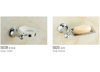 Support fixé au mur de porte-savon de Chrome d'accessoires de salle de bains en métal de porte-savon de zinc