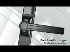 Étroit côté, pont cassé, serrure intelligente, matériau en alliage de zinc, écran de fenêtre, poignée courte 3.0, le