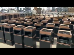 Poubelle de recyclage extérieure de 27L, poubelle métallique classée