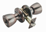 Serrure de cylindre sphérique balayée de bouton de porte d'acier inoxydable en métal pour des portes de ménage