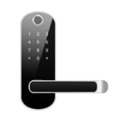 L'euro poignée de porte intelligente imperméable d'hôtel de porte ferme à clef la serrure biométrique d'empreinte digitale de Digital de porte intelligente de porte