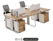 Tableau en bois d'étude de PC de Ministère de l'Intérieur avec le grand bureau profond d'ordinateur de Cabinet de classeur de 2 couches