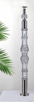 Baluster en cristal acrylique Transparence claire Manche personnalisée Taille or de luxe Décoratif acrylique Stai