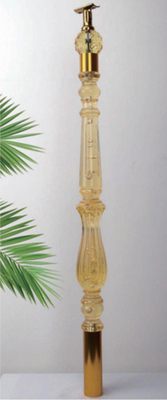 Luxe cristalline claire piliers de poignée acrylique Escalier acrylique