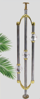 Balustrade en acrylique en tube rond Post Escaliers en cristal Balcon Colonne de pilier pour garde-corps en acrylique Design moderne