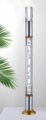 Escalier en acrylique de haute qualité à l' intérieur Barrière d'escalier en plastique Manège d'escalier en verre cristallin Pilier d'escalier Baluster acrylique transparent