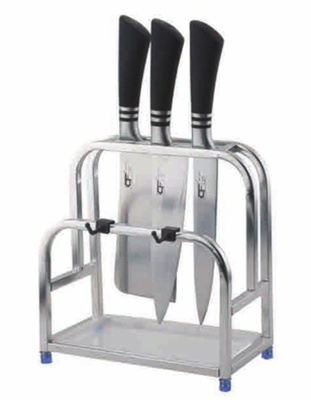 Étagère en acier inoxydable multifonctionnelle pour outils de cuisine