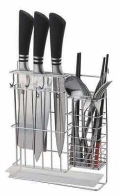 Étagère en acier inoxydable multifonctionnelle pour outils de cuisine