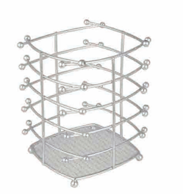 Étagère en acier inoxydable multifonctionnelle pour outils de cuisine