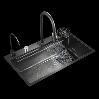 Vente en gros Simple Design Custom Moderne Rectangulaire Métal Lamière Chrome Double Evier de Cuisine Pour Utilisation à domicile