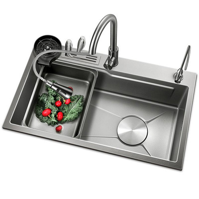 Nano Cuisine 304 en acier inoxydable petit évier fait à la main réservoir unique sous-sol évier de bassin en gros de l'usine de Chine