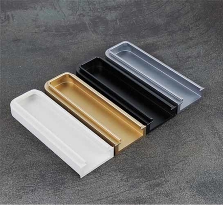 Manches cachées en aluminium de longueur personnalisée pour armoire de garde-robe avec un aspect clair