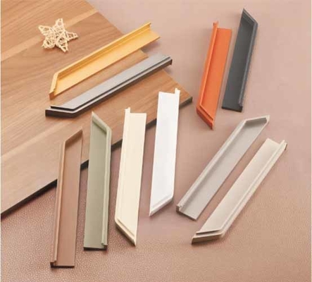 Armoire de tiroir en alliage d'aluminium fente intégrée meubles cachés armoire porte poignée