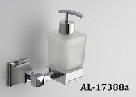 Niveau élevé d'acier inoxydable d'accessoires de salle de bains d'étagère de Doubleglass joli