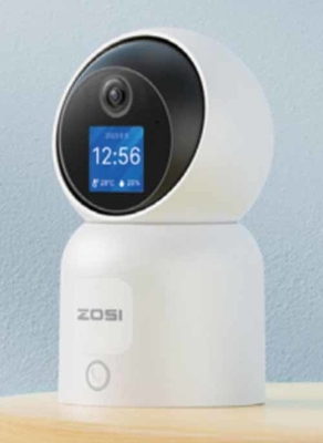 Moniteur bébé vidéo sans fil de haute qualité de 5 pouces avec vision nocturne, capteur de température intégré.