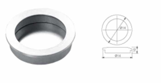 Porte en bois bouton rond en acier inoxydable et fixer la poignée de porte rotative