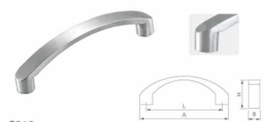 Porte en bois bouton rond en acier inoxydable et fixer la poignée de porte rotative