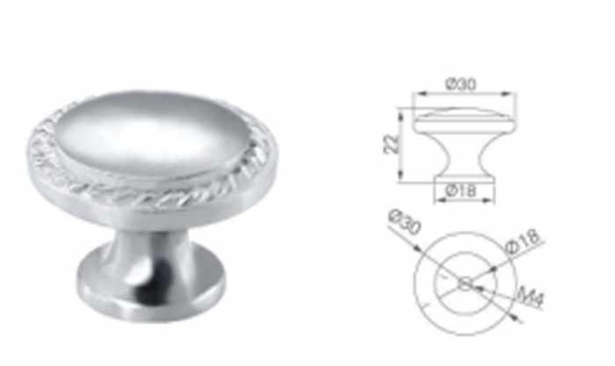 Bouton à bille en acier inoxydable 304 pour meubles Armoire porte tiroir 25mm 30mm Rose séparée Cuisine Chambre à coucher Dresser Hôtel Salon