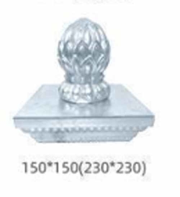 Garde-corps clôture extérieure en acier galvanisé Post Cap Tube Cap pour la clôture de jardinage
