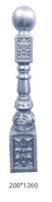 Design moderne Escalier en aluminium intérieur Baluster Escalier en aluminium ornemental Barrière