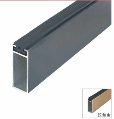 14.5mm Vêtements suspendus Bande ovale Alliage d'aluminium Bande de garde-robe Bande d'armoire à araignée