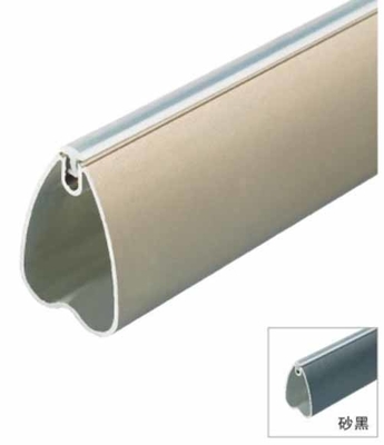 14.5mm Vêtements suspendus Bande ovale Alliage d'aluminium Bande de garde-robe Bande d'armoire à araignée