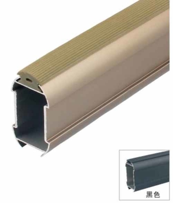 14.5mm Vêtements suspendus Bande ovale Alliage d'aluminium Bande de garde-robe Bande d'armoire à araignée