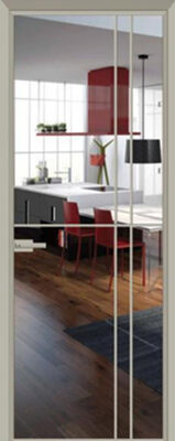 Simple Design Interior Door Aluminum Single Bathroom Door Swing Glass Internal Toilet Doors With Lock