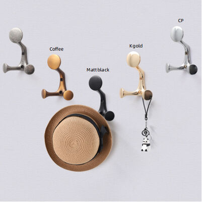 Modern Y-shaped Simple Solid Zinc Alloy Coat Hook Key Hook Double Hook Door Hat Rack Bedroom Bathroom Wardrobe Furniture