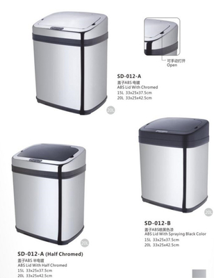 poubelle infrarouge de Touchless de poubelle de ménage de l'induction 20L