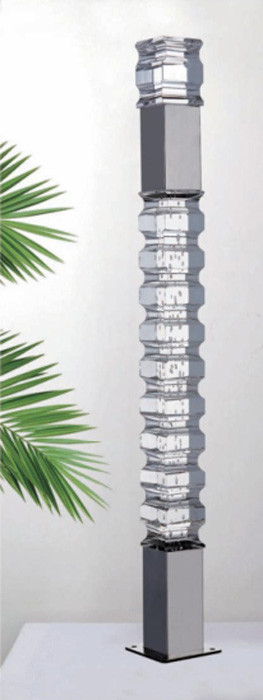 Escalier en acrylique de haute qualité à l' intérieur Barrière d'escalier en plastique Manège d'escalier en verre cristallin Pilier d'escalier Baluster acrylique transparent