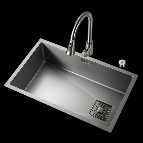 Vente en gros Simple Design Custom Moderne Rectangulaire Métal Lamière Chrome Double Evier de Cuisine Pour Utilisation à domicile