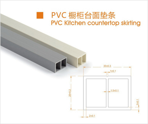 Résistance aux intempéries de bordage de partie supérieure du comptoir de cuisine de PVC de SupermarketModern