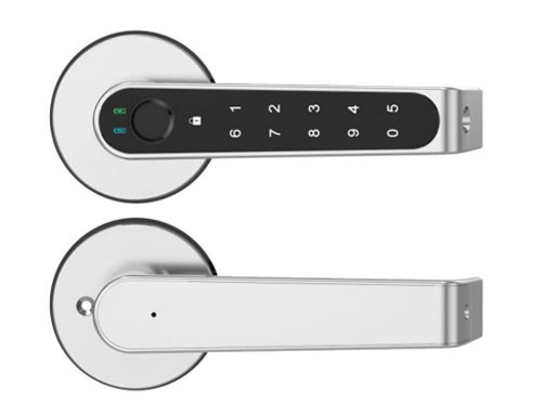 L'euro poignée de porte intelligente imperméable d'hôtel de porte ferme à clef la serrure biométrique d'empreinte digitale de Digital de porte intelligente de porte
