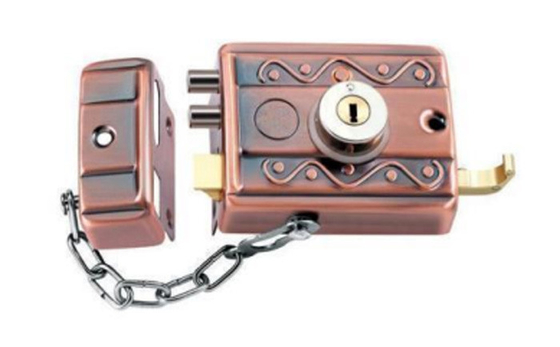 Fermetures de porte en laiton Fermeture de porte de sécurité européenne nuit durable lisse