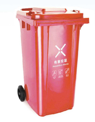 Fabricant 120l 240l 360l 660l 1100l poubelles en plastique à roulettes en extérieur