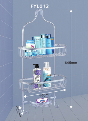 Accessoires de salle de bains étagère de cuisine étagère de douche à billes en aluminium trépied de salle de bains
