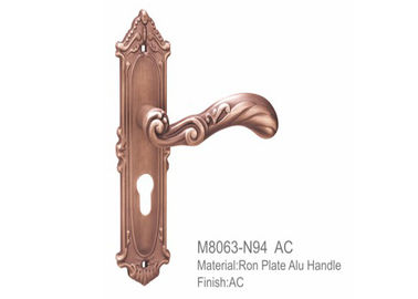Conception de bateau de niveau et poignées de porte en alliage de zinc de porte de rosettes de niveau de poignées 58mm