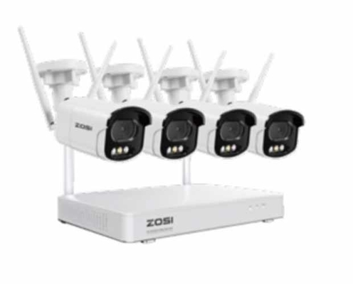 Système de caméra Wifi 4ch 8ch 3mp Kit de sécurité de caméra IP sans fil