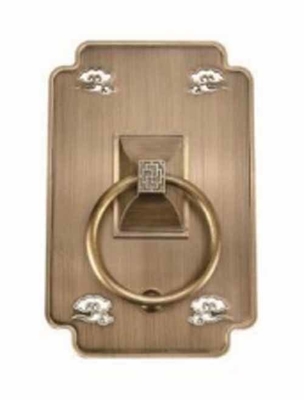 Poignée de porte de villa étanche à double porte, poignée de traction élégante et poignée de porte en verre en laiton pour portes coulissantes de style chinois