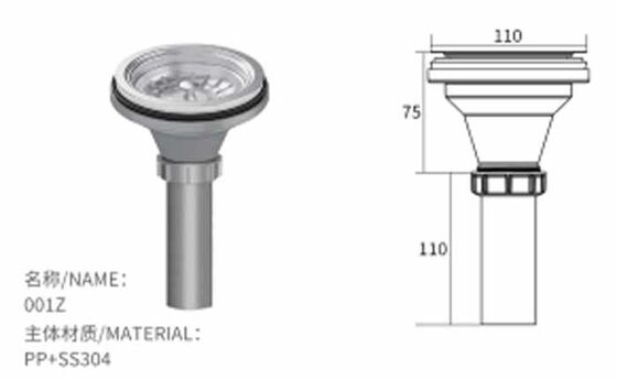 Produit de gros de cuisine à base de verre unique en acier inoxydable de haute qualité