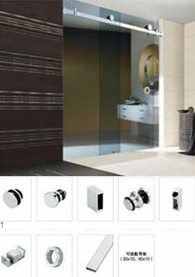 Salle de douche en verre coulissant contemporain sans cadre salle de douche personnalisée art verre à ouverture latérale salle de bain imperméable pour les hôtels de cour