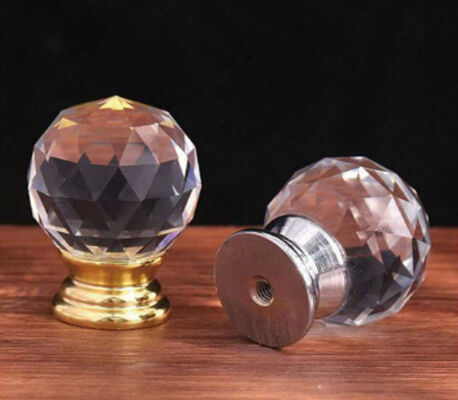 Armoire de cristal de style moderne poignées de boule de zinc boutons pour garde-robe tiroir cuisine et salle de bain garde-robe cristals décoratifs