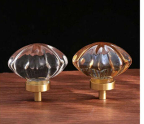 30 mm de largeur Moderne simple poignée de verre de cristal Poignée de couvercle de pot Poignée de théière Hardware Garderobe boutons de tiroir