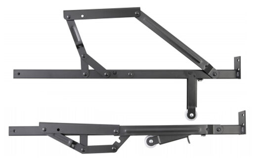 20 Tubes en acier sans soudure de précision Armoire Support de levage de gaz Mobilier noir charnière Durable Fonctionnement en douceur Idéal pour les armoires