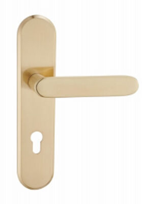 Manches de porte à verrouillage extérieur en aluminium à broche
