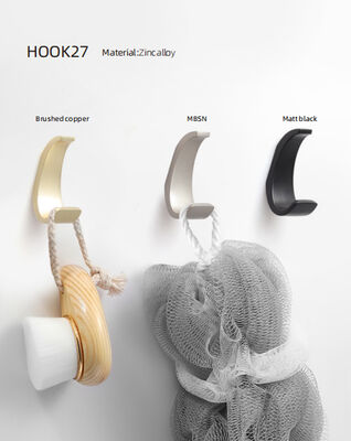 Moderne en forme de Y simple en alliage de zinc solide manteau crochet clef crochet double crochet porte chapeau rack chambre à coucher meubles de salle de bain armoire